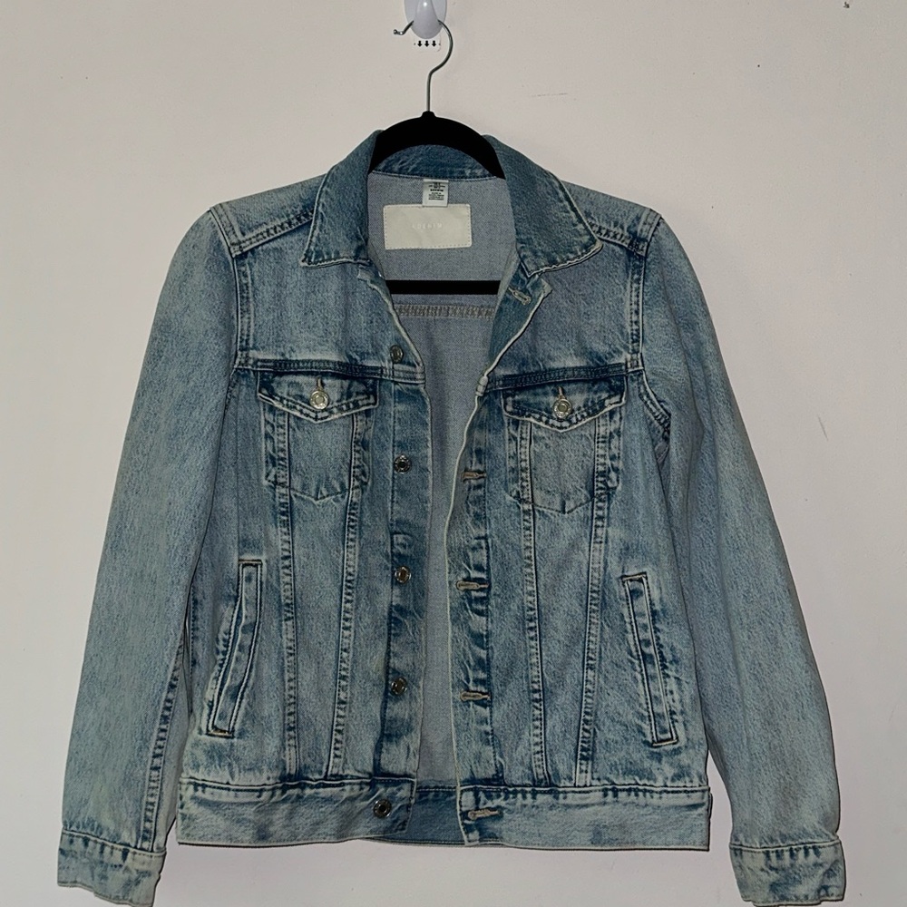 H&M &Denim Acid Wash Denim Jacket